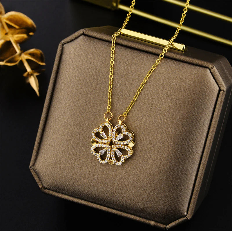 Magnetic Clover Necklace