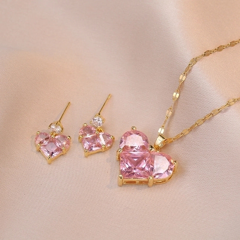 Rose Gold Heart Set